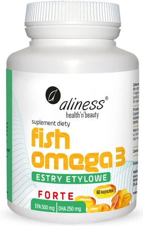 Aliness Fish Omega 3 FORTE Estry 500/250mg x 60 kaps.