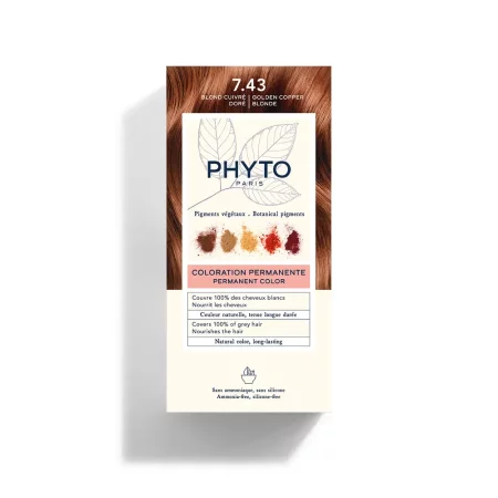 PHYTO COLOR 7.43 MIEDZIANY ZŁOTY