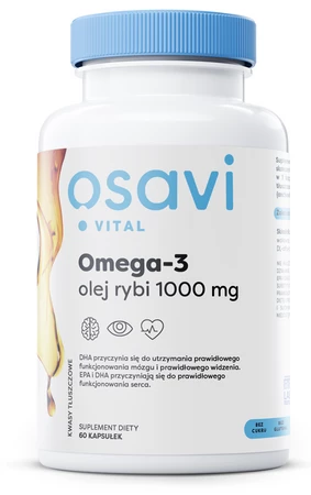 OSAVI Omega-3 olej rybi 1000 mg (60 kaps.)