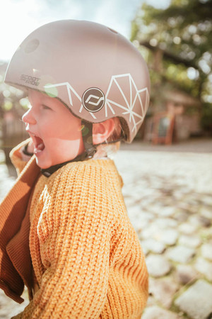 SCOOTANDRIDE Highwaykick 1 Lifestyle 2w1 Jeździk i hulajnoga z zamykanym schowkiem 1-5 lat Brown Lines