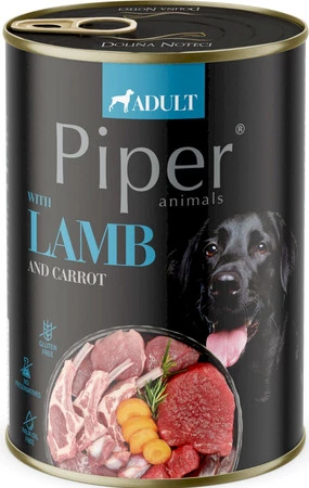 Dolina Noteci PIPER Animals Pies Jagnięcina Marchew 400g