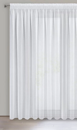 FIRANA GOTOWA ELPIDIA NA TAŚMIE 350 X 250 CM BIAŁY