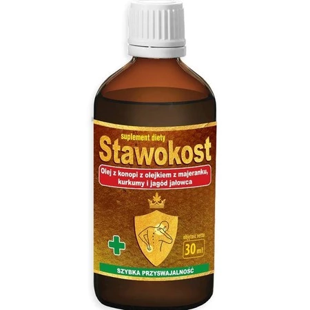 ASEPTA Stawokost - krople 30ml - olej z konopi + olejek z majeranku, kurkumy, jagód jałowca