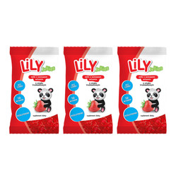 Zestaw: 3x Żelki z zestawem witamin o smaku truskawki LILY Jelly, 30g