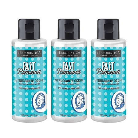 Zestaw: 3x L'Erboristica - Fast Remover Żel do demakijażu oczu 100ml