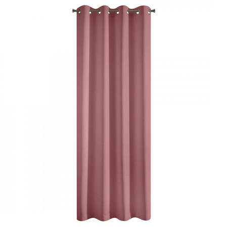 ZASŁONA GOTOWA RITA 140 X 250 CM CIEMNORÓŻOWY