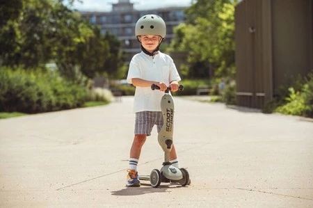 SCOOTANDRIDE Kask S-M dla dzieci 3+ Olive