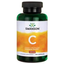 Swanson − Witamina C 1000 + dzika róża − 250 kaps.