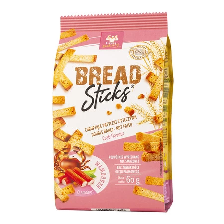 Smart Foods Przekąska z pieczywa o smaku kraba 60 g