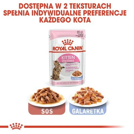 ROYAL CANIN Kitten Sterilised w sosie 85g