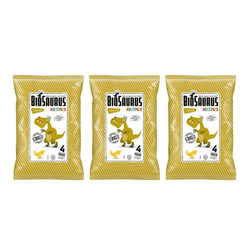 Zestaw: 3x BioSaurus − Chrupki kukurydziane Dinozaury o smaku serowym bezgl. BIO − 4 x 15 g