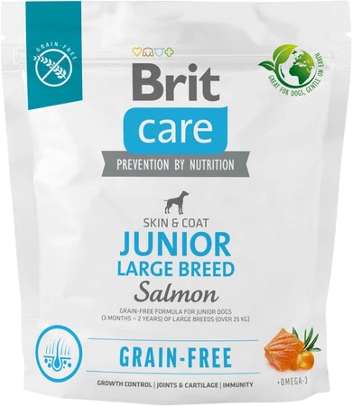 BRIT Care Dog Grain Free Junior Large Breed Salmon 1kg