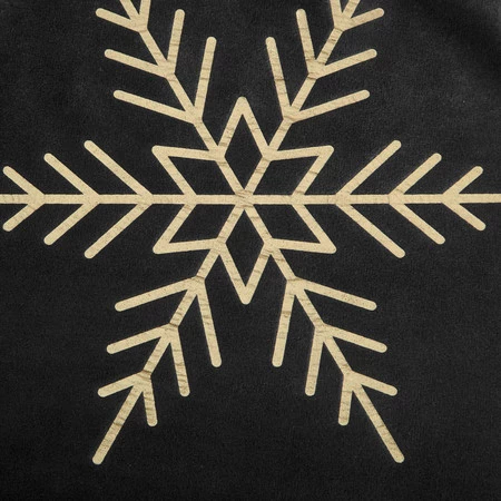 Bieżnik świąteczny rozm.: 40 x 140cm, kolor czarny z szampańskim nadrukiem