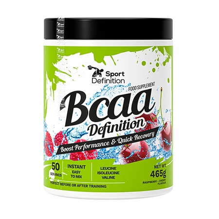 Sport Definition Aminokwasy BCAA Definition 465 g smak malina wiśnia