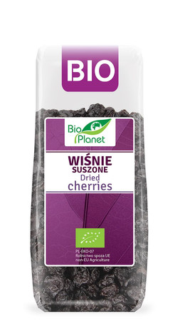 WIŚNIE BEZ PESTEK SUSZONE BIO 100 g - BIO PLANET