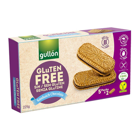Ciasteczka bezglutenowe z kremem czekoladowym 225 g