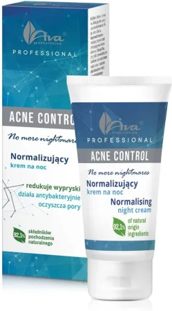 Acne Control Professional Normalizujący krem na noc, 50ml AVA