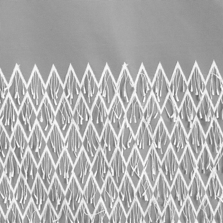 FIRANA GOTOWA AMY NA TAŚMIE 300 X 150 CM BIAŁY