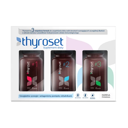 Norsa Pharma Thyroset zestaw 3x 45 kaps.