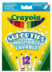Crayola Flamastry 12 kolorów Supertips Pastel 7509