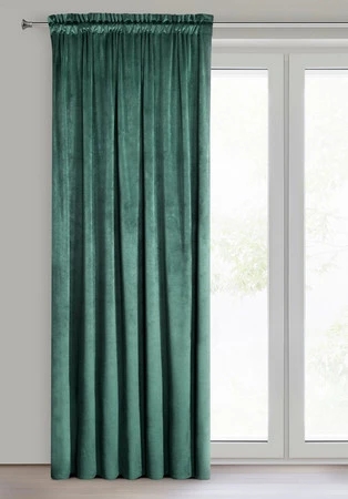 ZASŁONA GOTOWA PIERRE NA TAŚMIE 140 X 300 CM CIEMNOTURKUSOWY