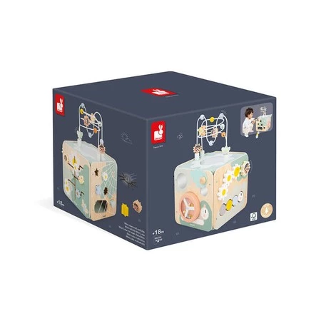 Janod Wielofunkcyjna kostka edukacyjna z pętlą duża Sweet Cocoon