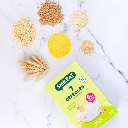 Smileat, Bio Kaszka dla niemowląt 7 zbóż 6m+, 200g