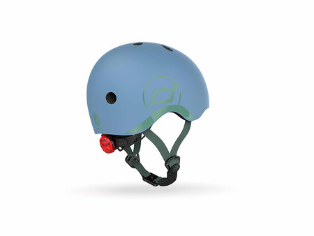 SCOOTANDRIDE Kask XXS-S dla dzieci 1-5 lat Steel