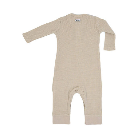 Lodger Pajacyk piżamka niemowlęca bawełniana beżowa Ciumbelle Ivory r. 62