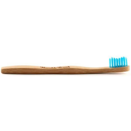 Humble Brush, Bambusowa szczoteczka do zębów dla dzieci, UltraSoft, niebieska
