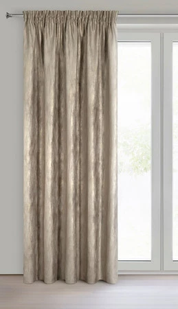 ZASŁONA GOTOWA ESTEL NA TAŚMIE 140 X 270 CM CIEMNOBEŻOWY