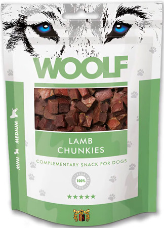 WOOLF Lamb Chunkies Kosteczki z Jagnięciny - przysmak dla psa - 100g