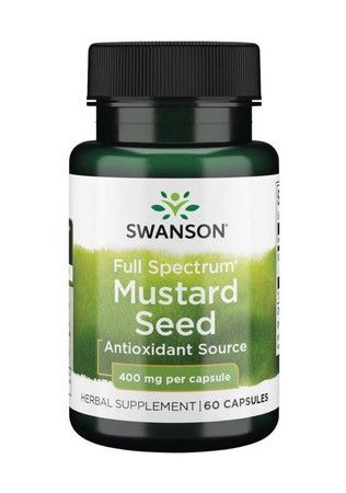 SWANSON Full Spectrum Mustard Seed (Nasiona gorczycy) 400mg detox 60 kaps.