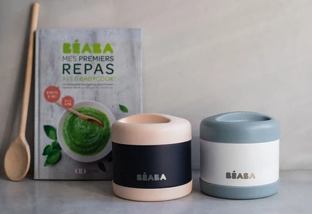 Beaba Pojemnik - termos obiadowy ze stali nierdzewnej z hermetycznym zamknięciem duży 500 ml light pink/night blue