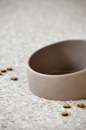 PALOPA Miska dla psa porcelanowa Cali taupe
