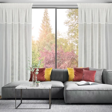 ZASŁONA GOTOWA AGIS 3 NA TAŚMIE 140 X 270 CM KREMOWY