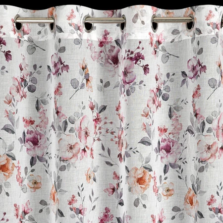 ZASŁONA GOTOWA ABRIL 140 X 240 CM BIAŁY