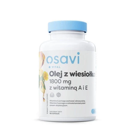 OSAVI Olej z wiesiołka 600 mg z wit. A i E (60 kaps.)