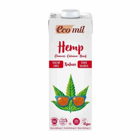 EcoMil − Napój z konopi bez cukru bezgl. BIO − 1000 ml