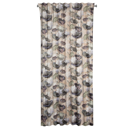 ZASŁONA GOTOWA LOTOS NA TAŚMIE 140 X 270 CM BEŻOWY