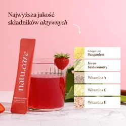 Natu.Care Premium Kolagen truskawka - rabarbar 5000 mg, 7 saszet