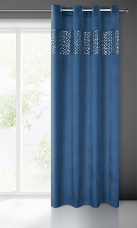 ZASŁONA GOTOWA MARGOT 140 X 250 CM GRANATOWY