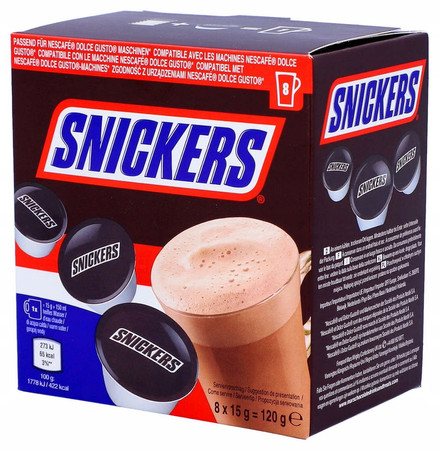 Snickers Czekolada na gorąco kapsułki 8x15g