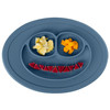 EZPZ Silikonowy talerzyk z podkładką mały 2w1 Mini Mat ciemny niebieski