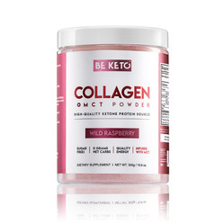 Be Keto Kolagen z olejem MCT 300 g smak Dzika Malina