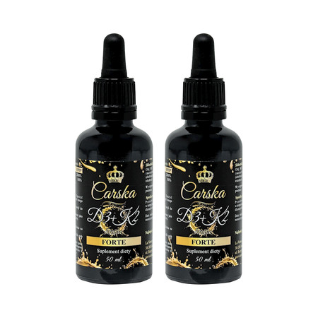 Zestaw 2x Carska Witaminy D3+K2 50 ml krople