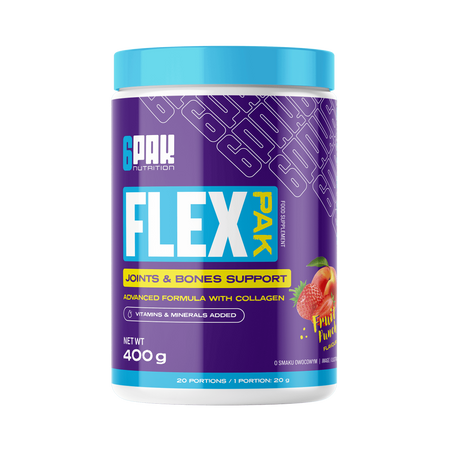 6PAK FLEX PAK na ochronę stawów 400g smak owoce tropikalne