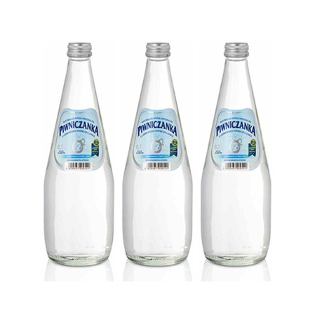 Zestaw: 3x Naturalna woda mineralna niskonasycona CO2 0,7 l