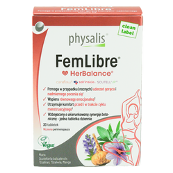 Physalis FemLibre® – kompleks roślinny na wsparcie podczas menopauzy 30 tabl.
