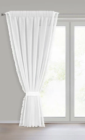 FIRANA GOTOWA KIRA 2 NA TAŚMIE 140 X 270 CM BIAŁY